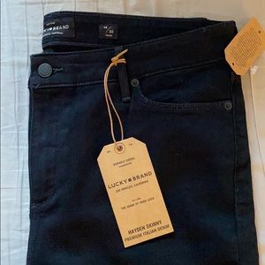 NWT Lucky Hayden Skinny Black Jeans